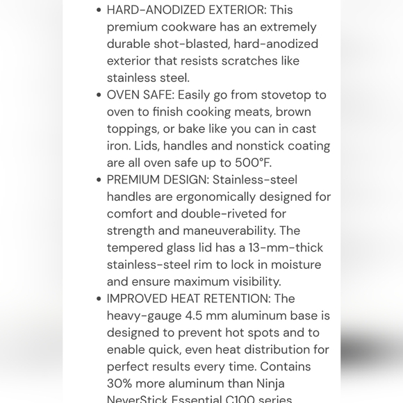 Ninja Neverstick Professional Series 3.5QT Saucepan w/Lid - Picture 11 of 14